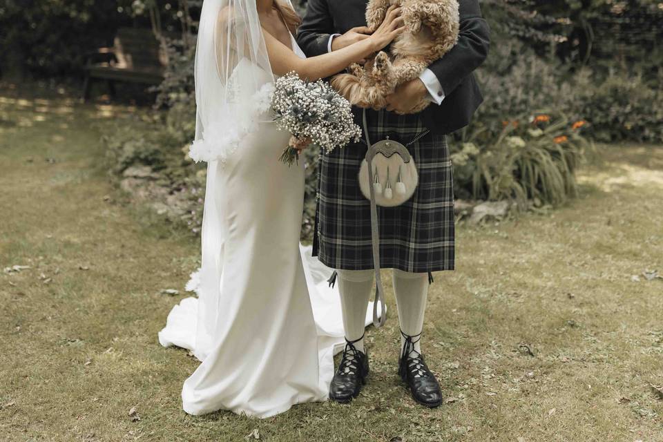Couple & their dog