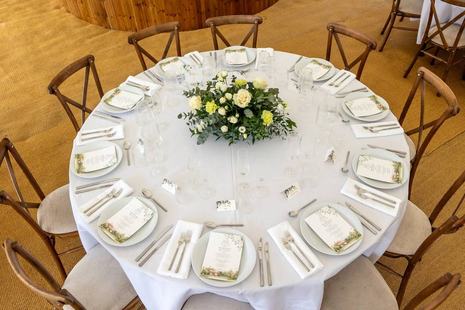 Overhead round table
