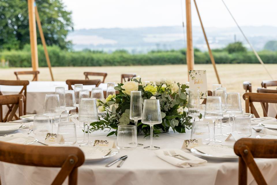 Reception dining hall