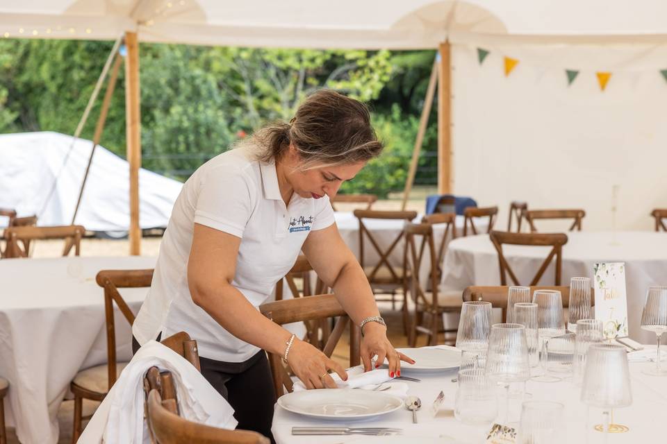 Staff plate adjustment
