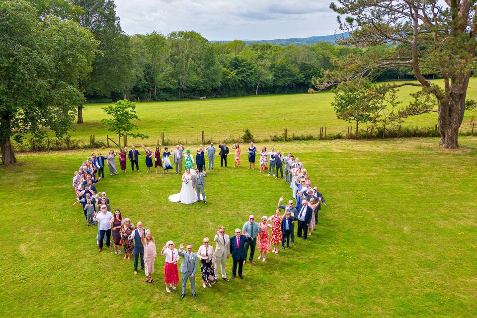 Drone Love heart