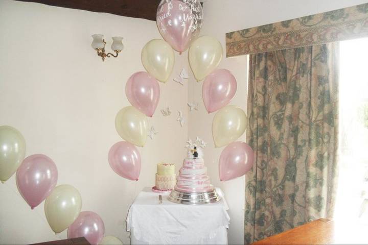 Light pink balloons