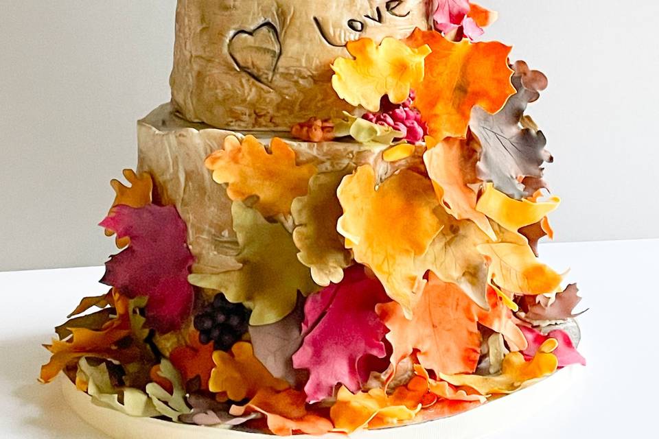 Autumnal Wedding Cake
