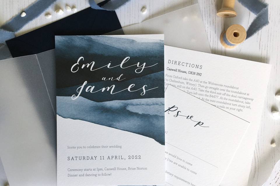 Watercolour Invitation