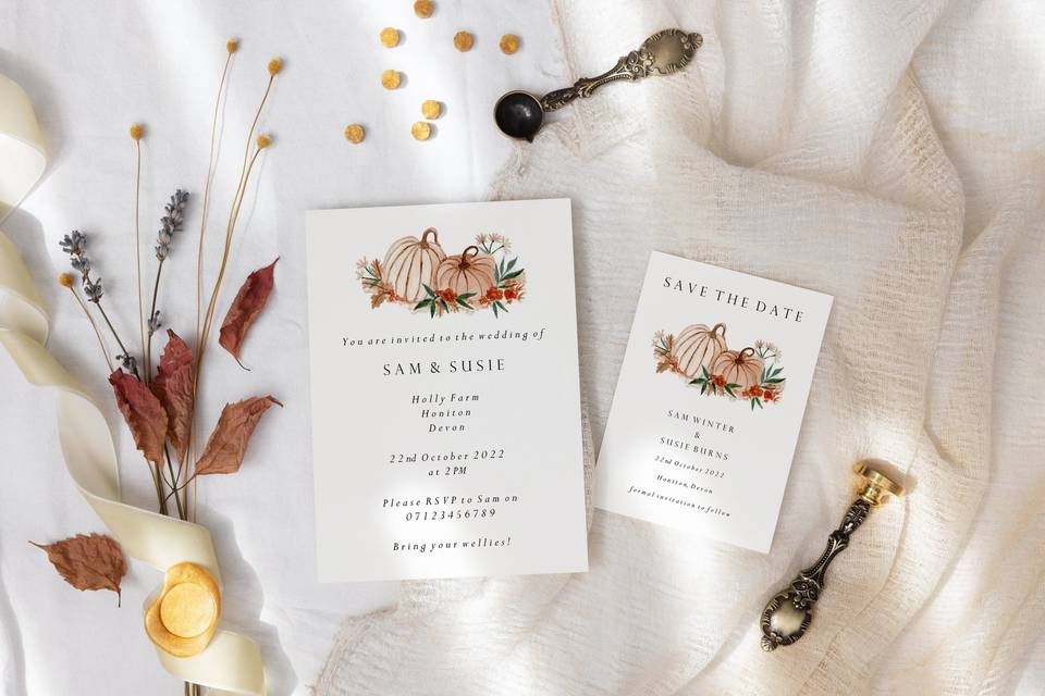 Autumnal invites