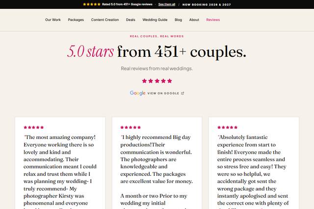 Big Day Productions Reviews