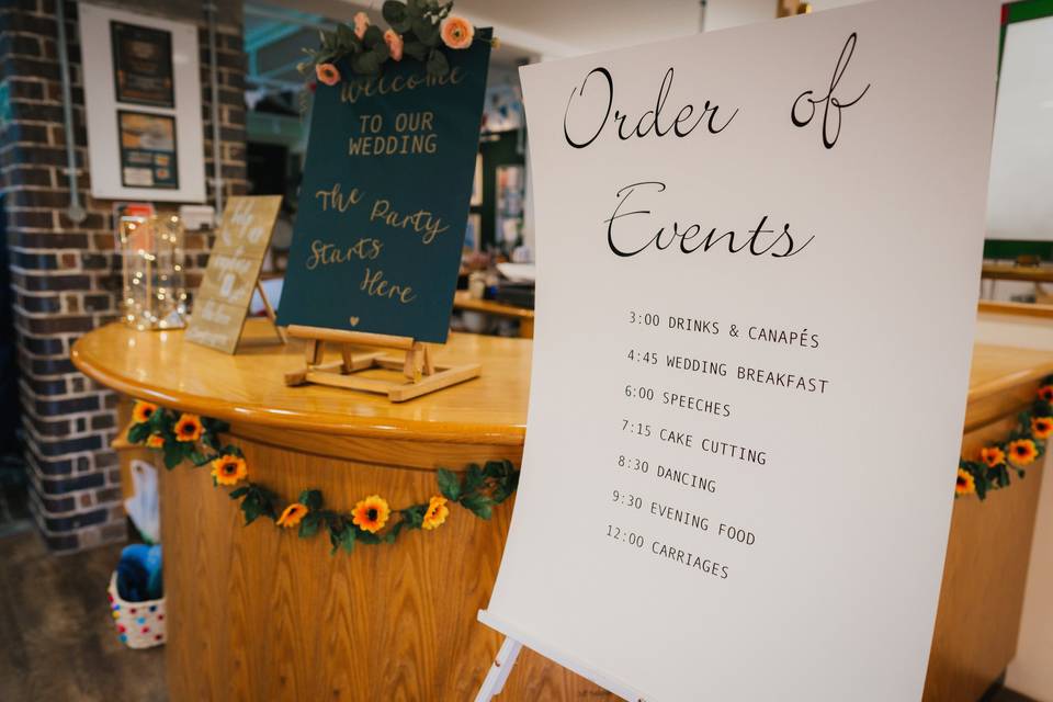 Order of events