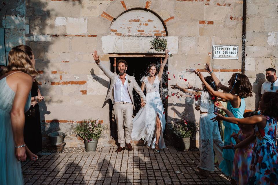 Romanic church ceremony