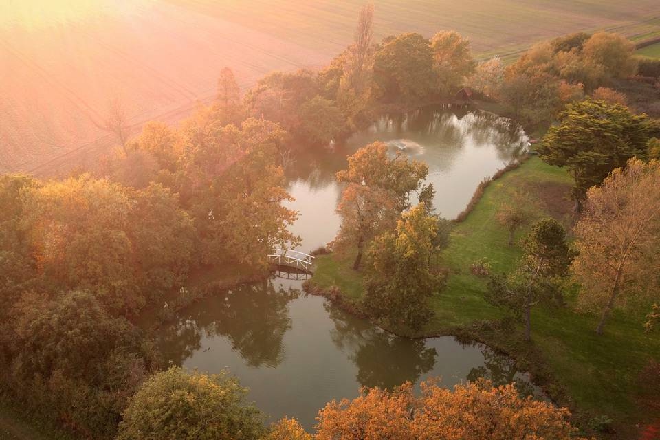 Autumn colours over our beautiful lakes & bridge