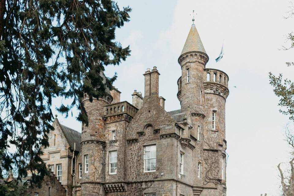 Newly weds, Carlowrie Castle