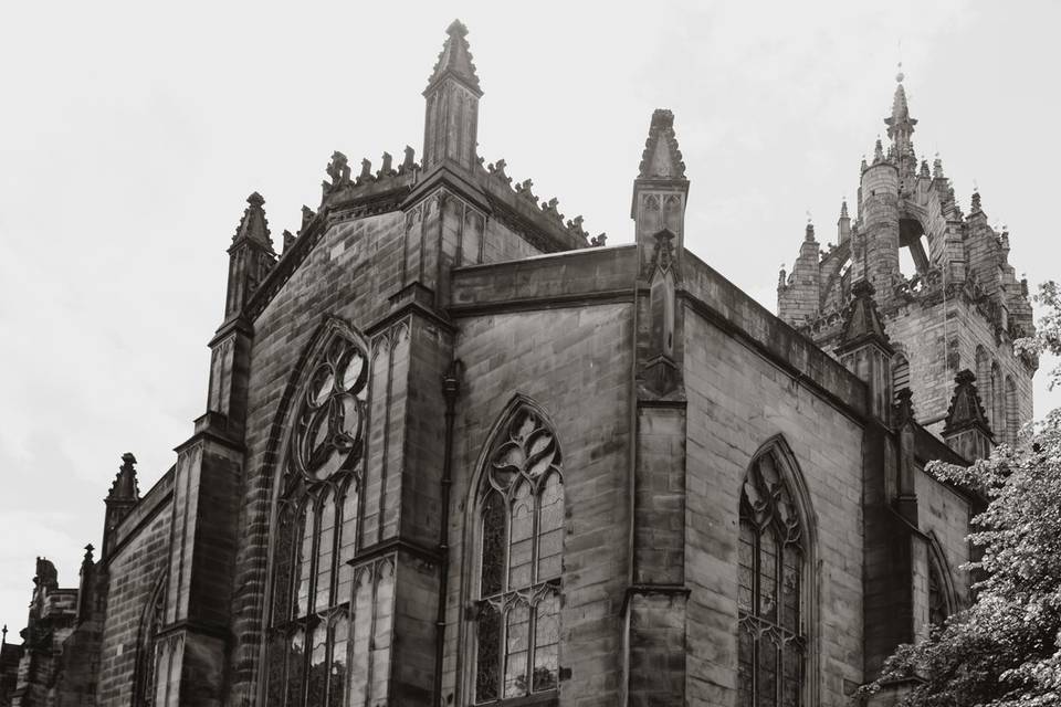 Bride & grom St giles