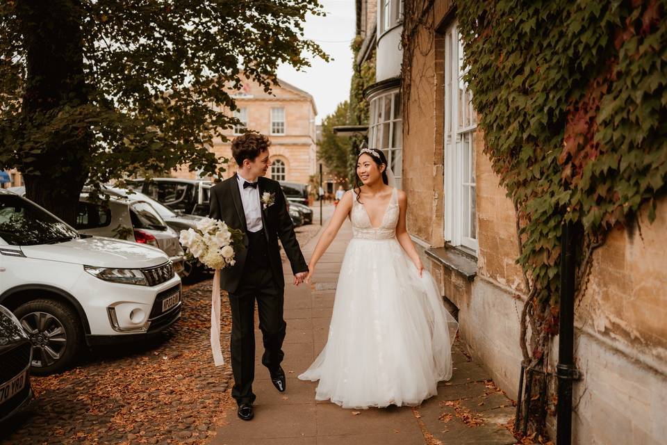 Post-ceremony Woodstock walk