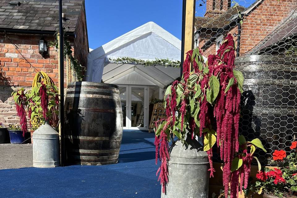 Entrance flowers