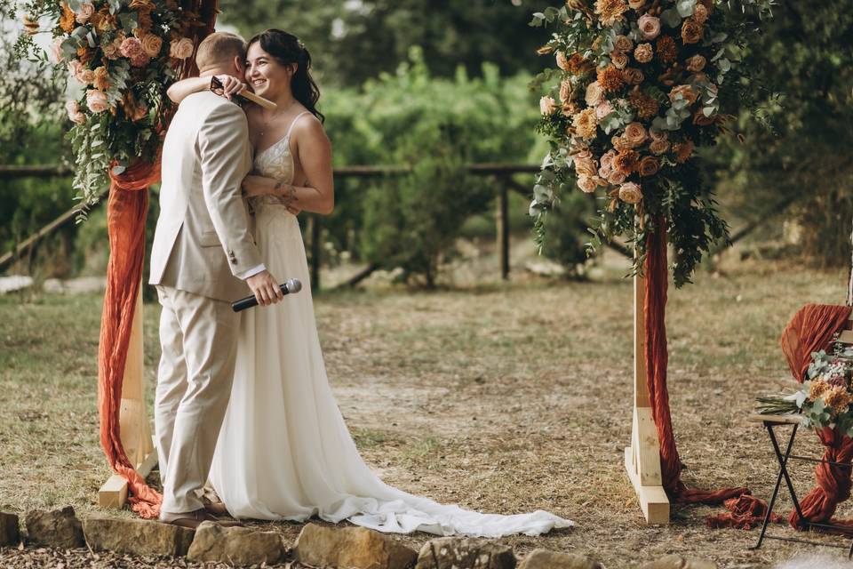 Ceremony in tuscany