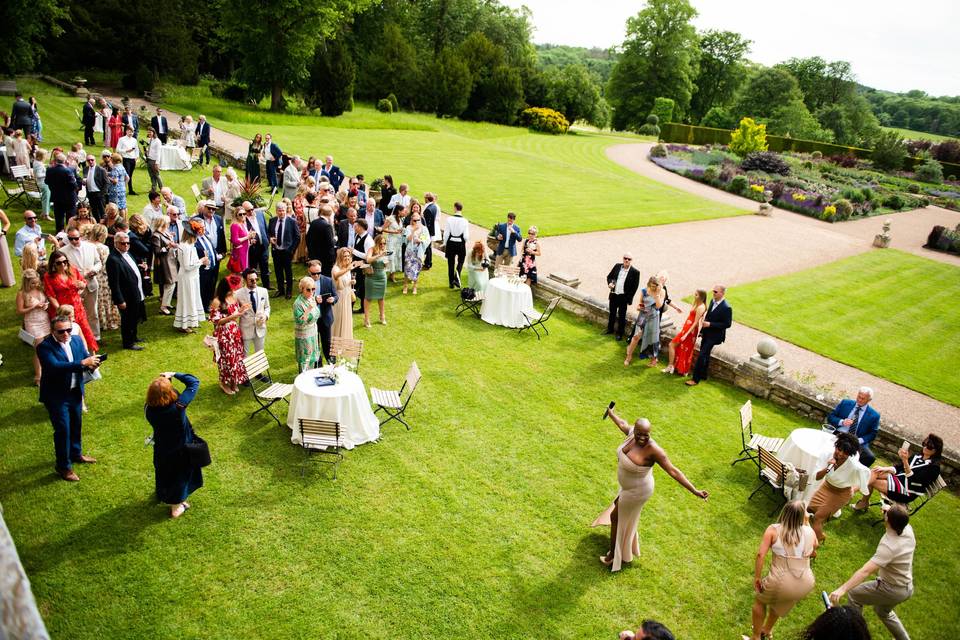 West terrace drinks reception