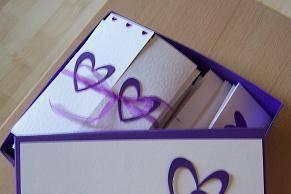 Purple heart in box