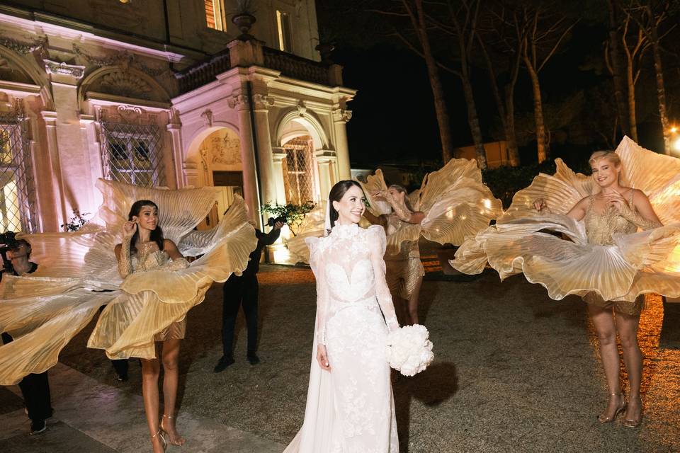 Bride- Rome- Villa Aurelia