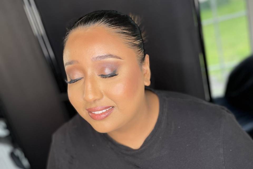 Bridesmaid soft glam