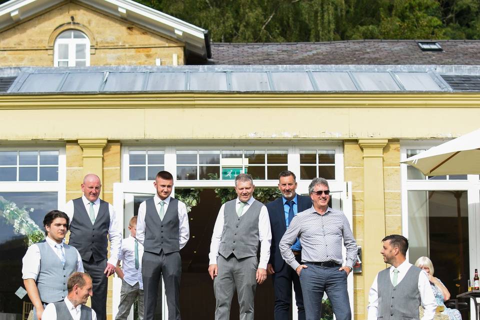 Groom and groomsmen