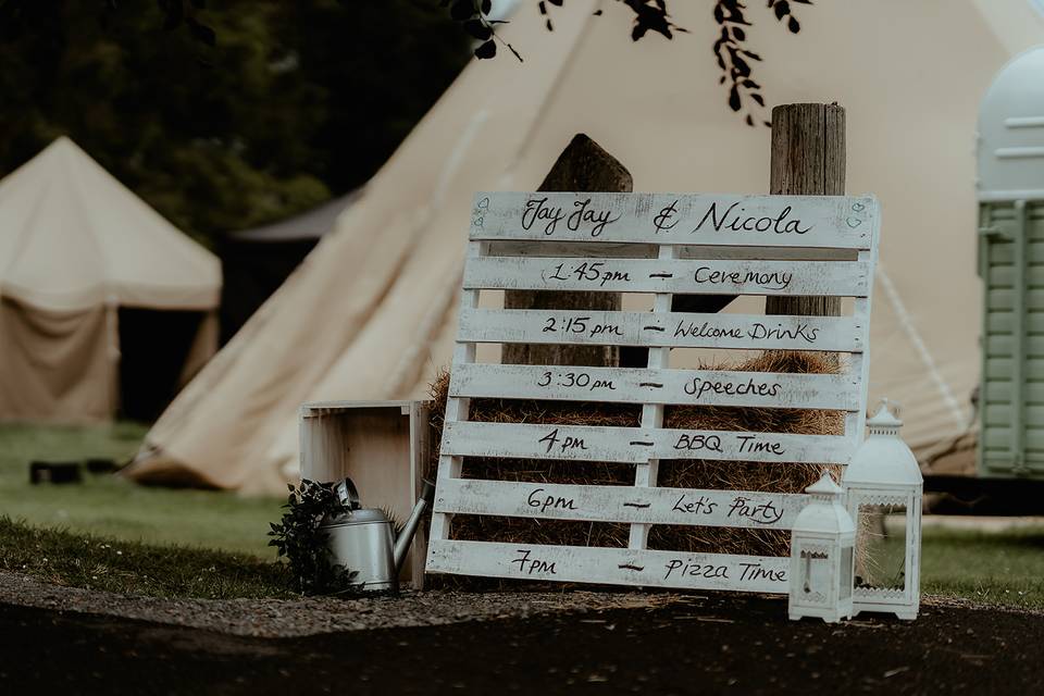 Tipi decor