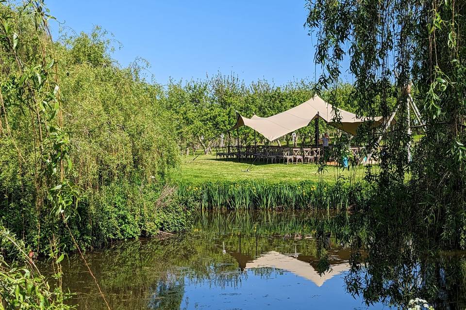 Outside ceremony space