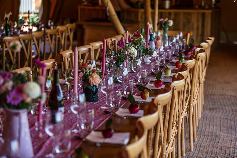 Table decor wedding