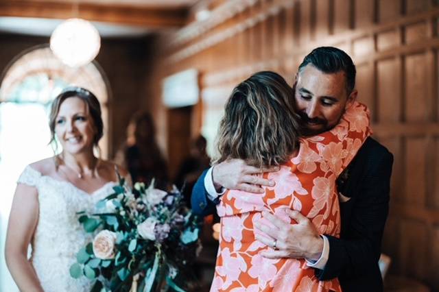 Wedding hugs