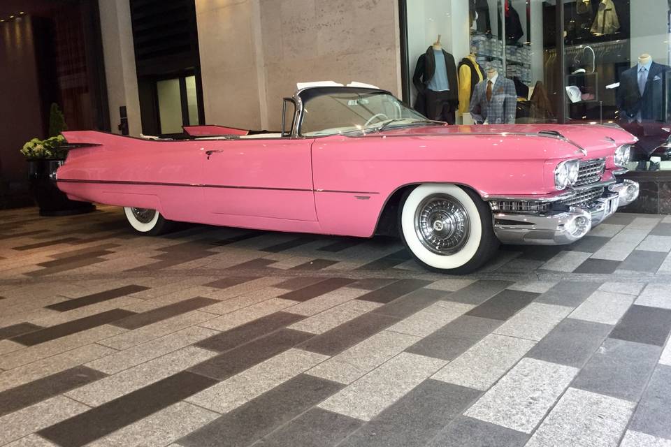 1959 Pink Cadillac ready for the road