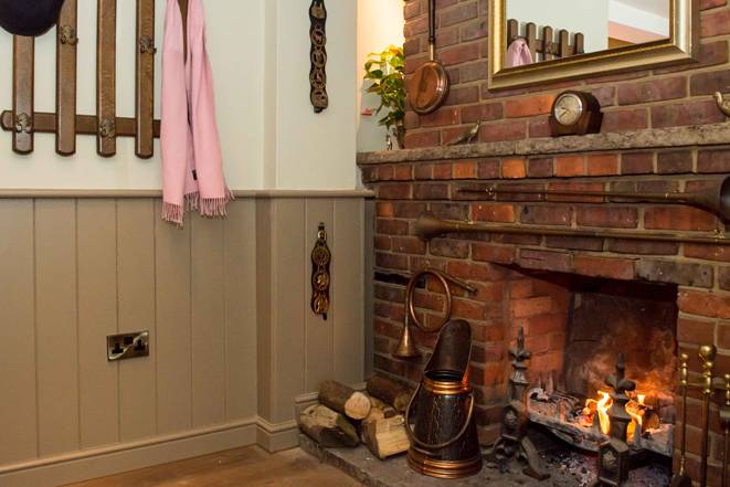 Cosy fireplace