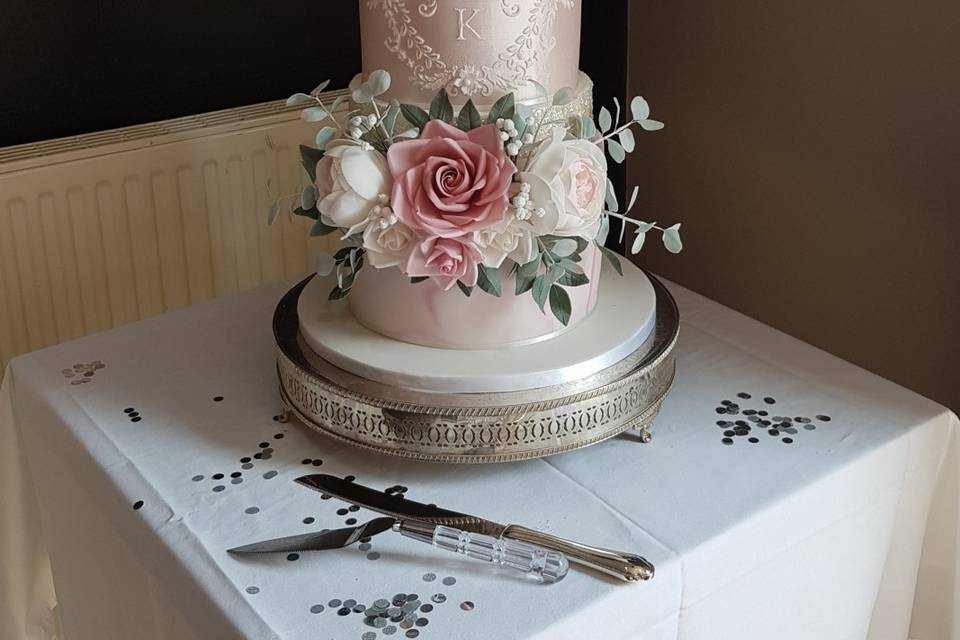 Blush pink floral design