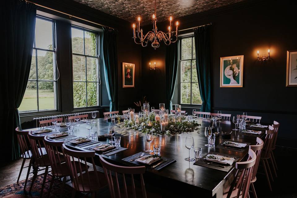 Netherbyres House dining room