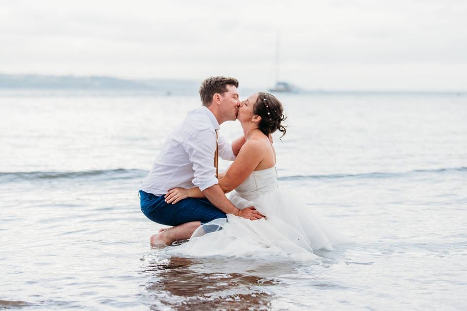 Kissing in the Surf