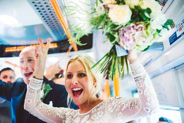 Fun wedding photos