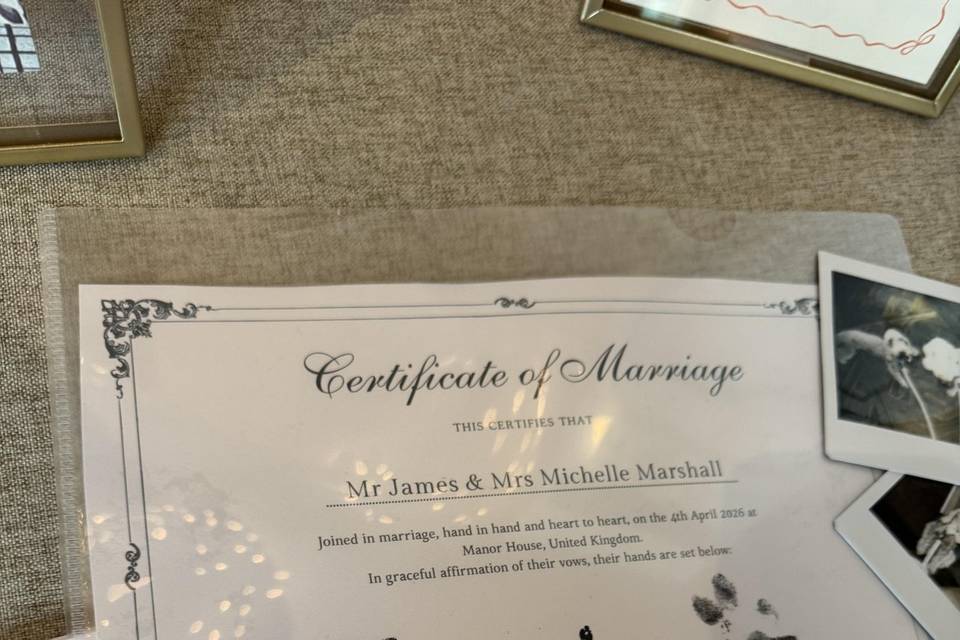Witnes certificate