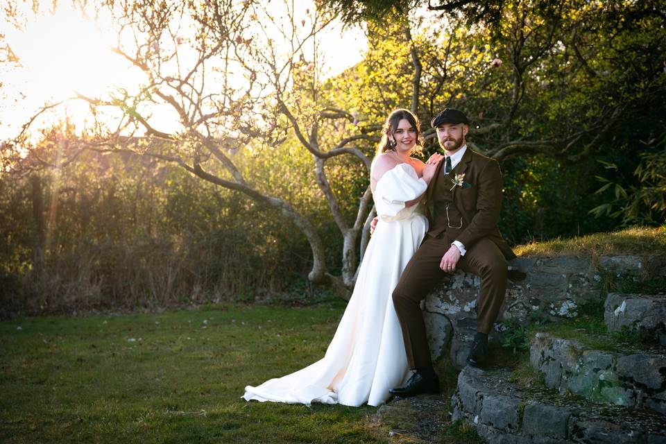 Bride and groom, Southdowns