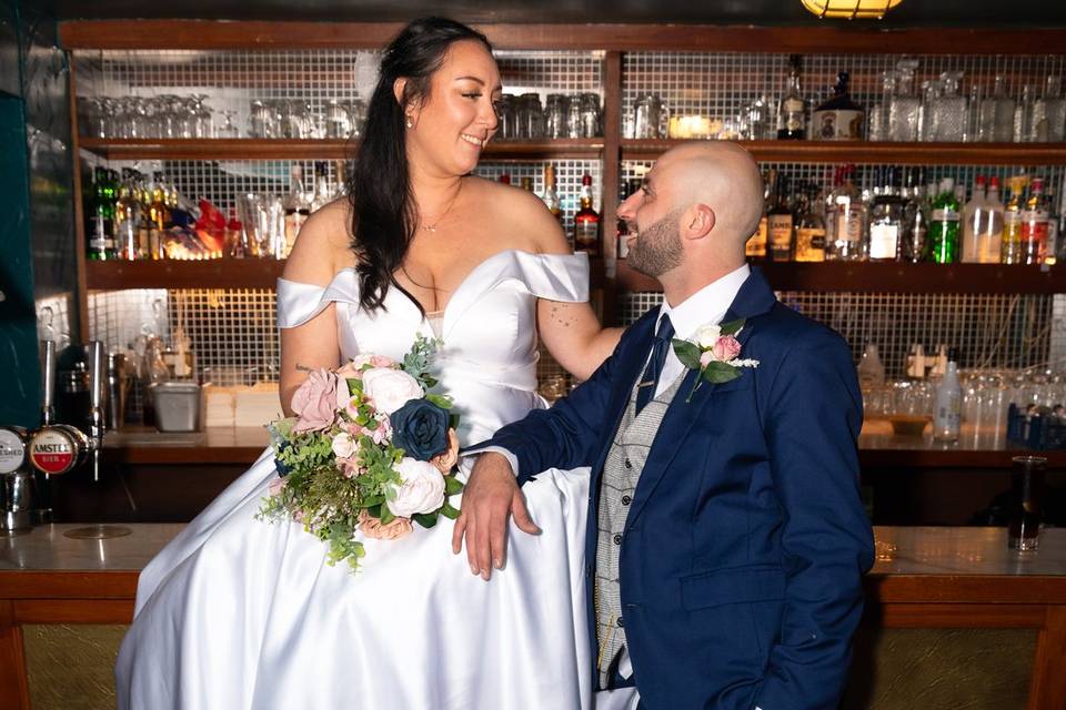 Bride and Groom in Hastings