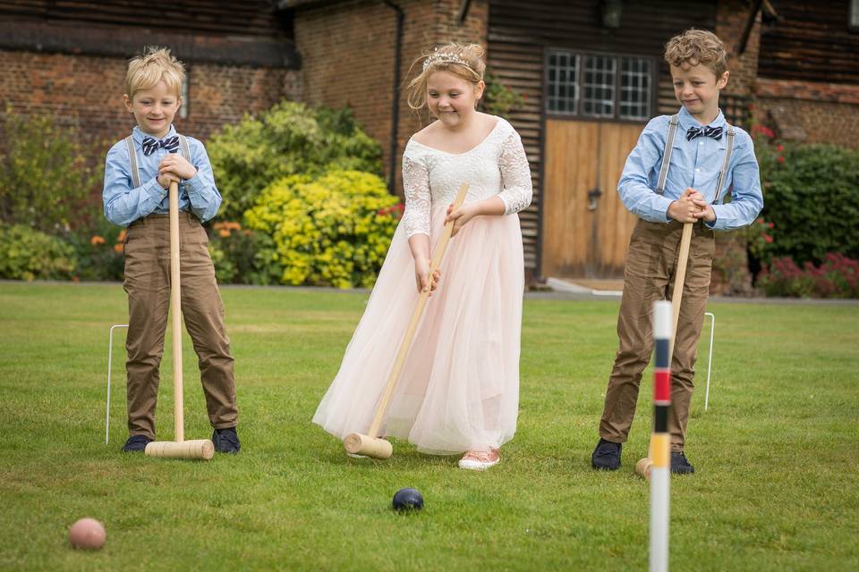 Croquet on the lawn