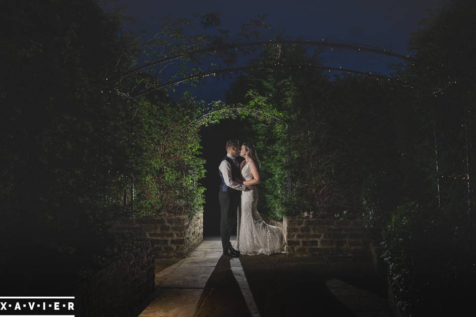 Bride and groom at Manor House
