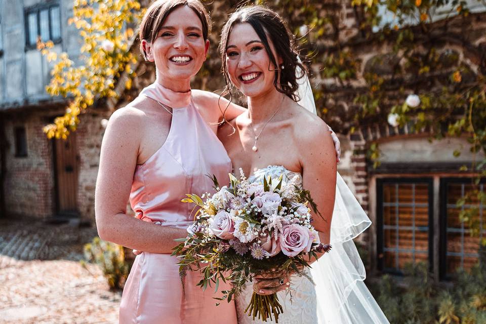 Molly with her maid of honour