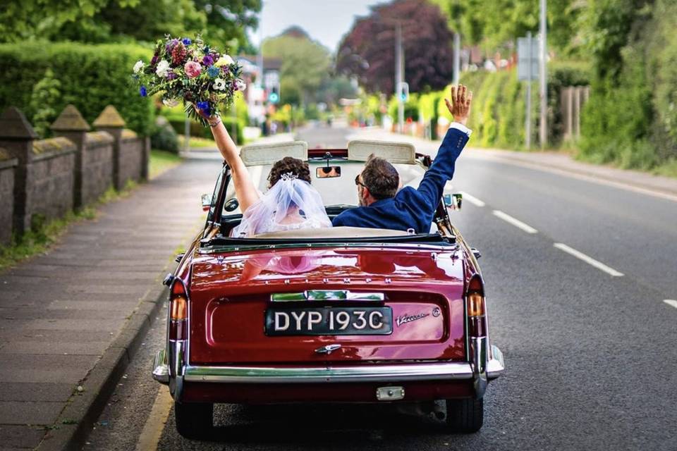 Classic wedding cars Cheshire