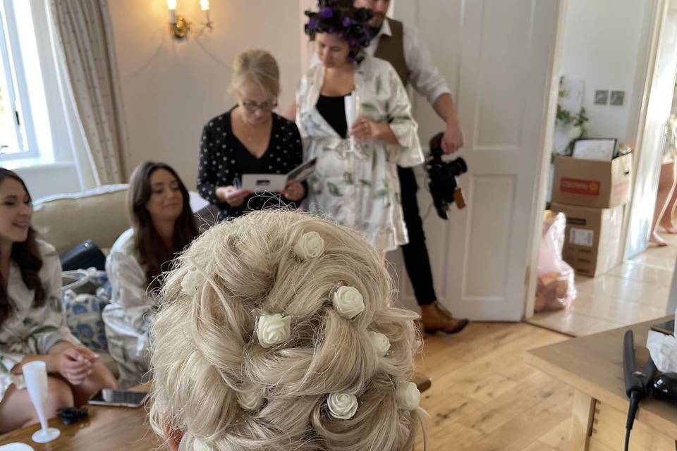 Wedding updo