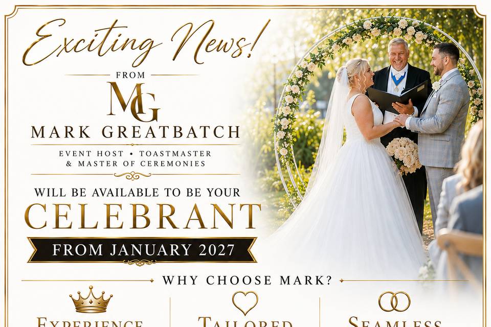 Mark Greatbatch Celebrant