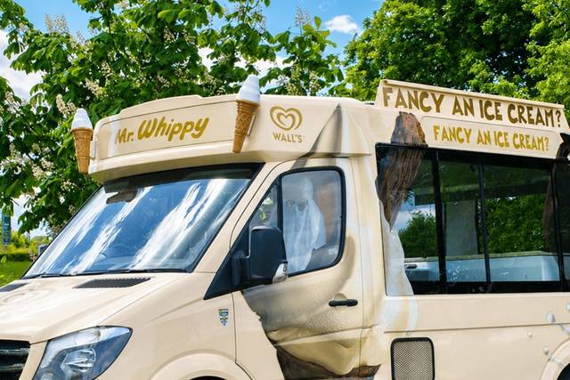 Clean & Sleek Cream Van