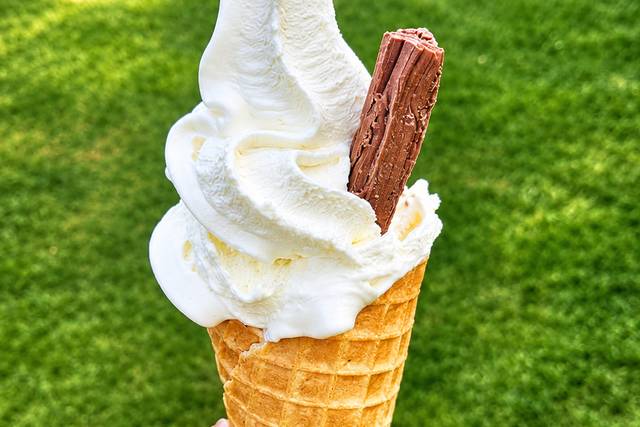 Traditional on a waffle cone