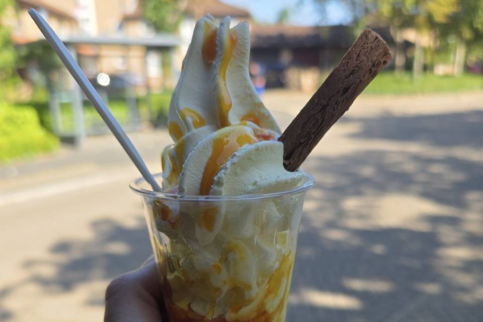 Goodness in a cup caramel