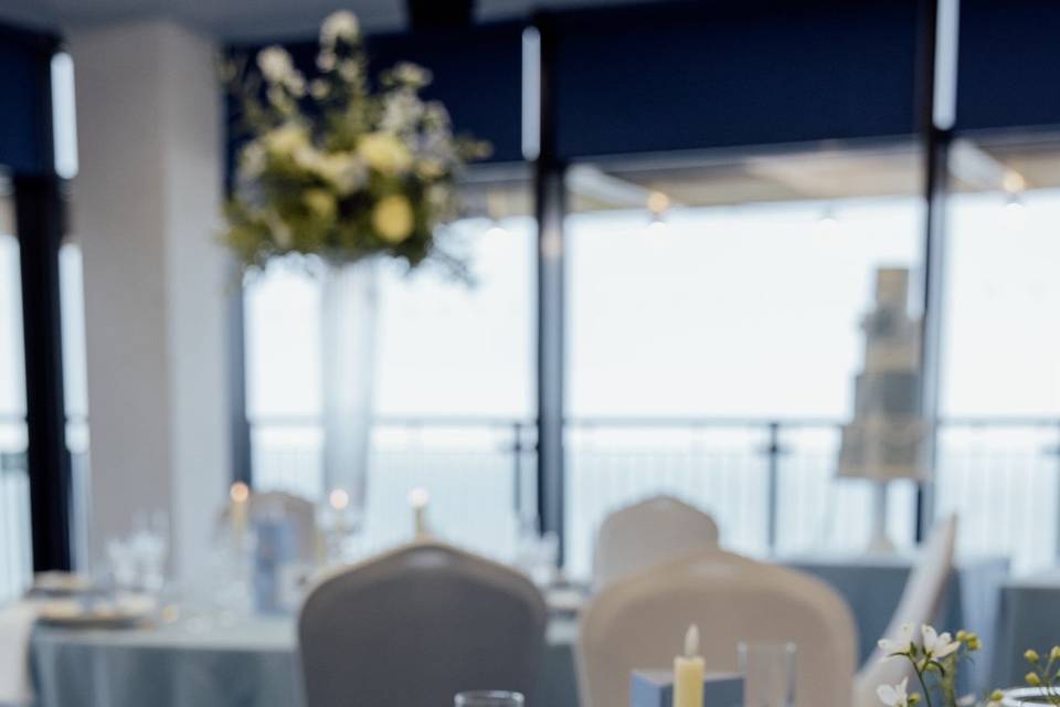 Dusty blue wedding