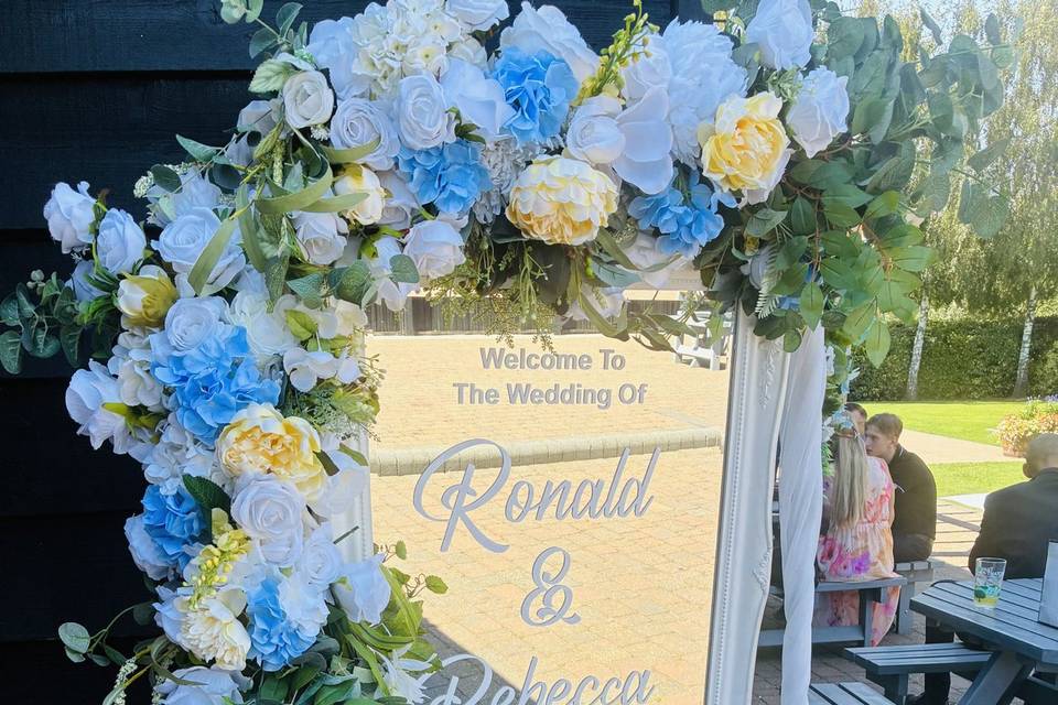 Welcome signs