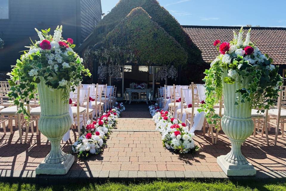 Aisle decor Crondon park