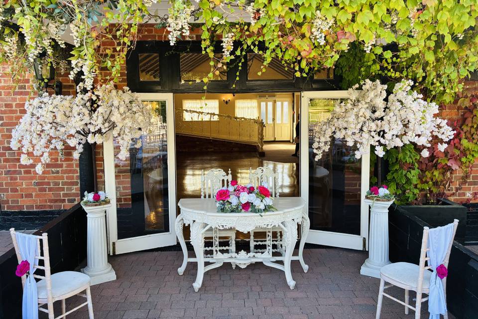 Ceremony backdrop