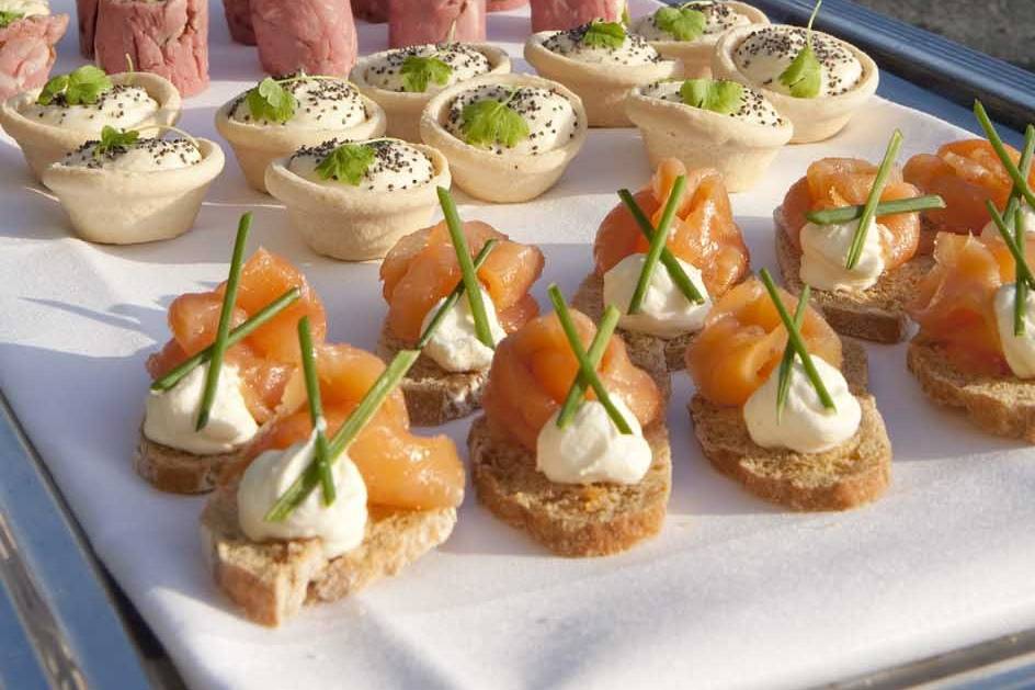 Canapes by the river